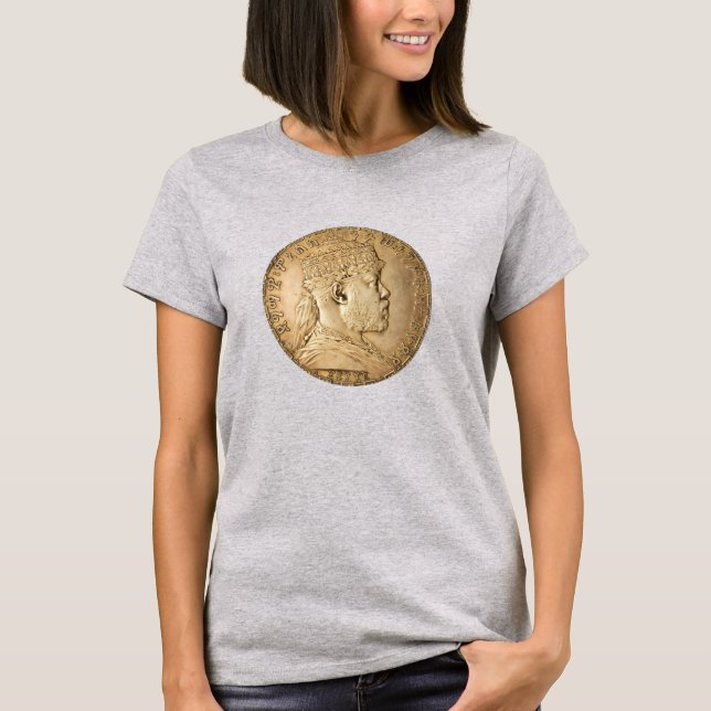 Camiseta Leão de Judá Jah Exército Menelik II Rasta Raízes  (Frente)