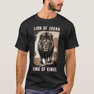 Camiseta Leão de Judá Rei dos Reis Cristão
