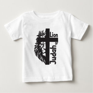 Camiseta Leão de Judah Bold Half Lion Half Cross Christian