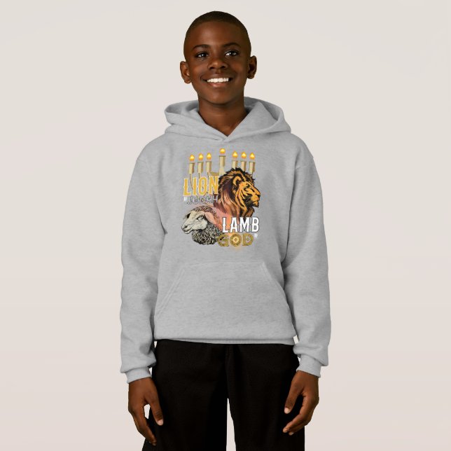 Camiseta Leão de Judah Lamb do Hoodie de Deus (Frente Completa)