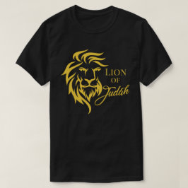Camiseta Leão de Judah Ouro Amarelo Evangélico