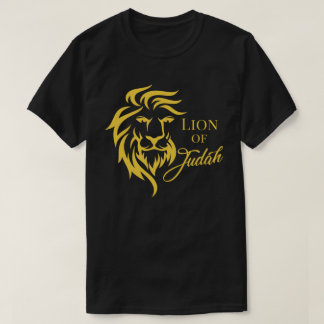 Camiseta Leão de Judah Ouro Amarelo Evangélico 