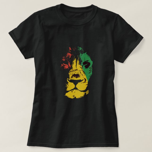 Camiseta Leão De Judah - Rasta (Frente do Design)