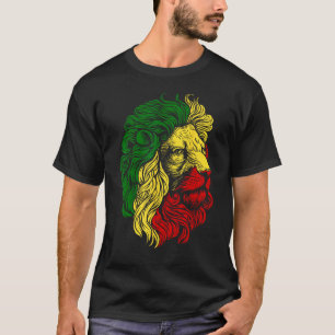 Camiseta Leão de Judah Rasta Reggae Design