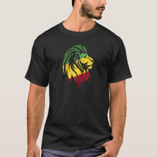 Camiseta Leão De Judah Reggae, Rasta, Etiópia E R Jamaicano