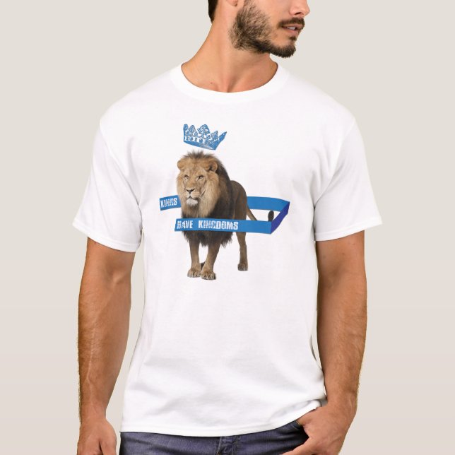Camiseta Leão de KHK (azul) (Frente)