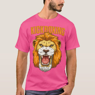 Camiseta Leão de kickboxing zangado