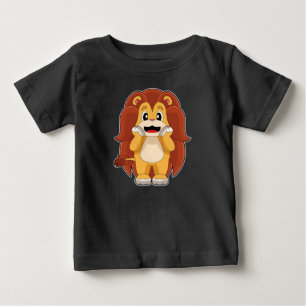 Camiseta Leão de longa crina