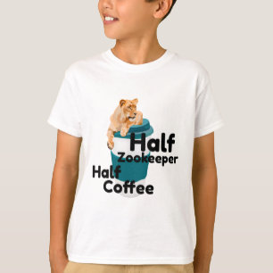 Camiseta Leão de meio zoológico de café