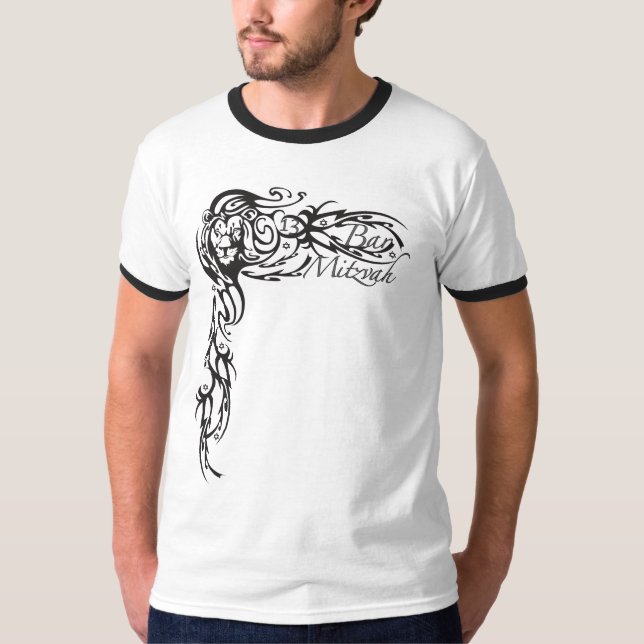Camiseta Leão de Mitzvah do bar (Frente)
