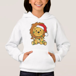 Camiseta Leão de Natal de Inverno Feriados