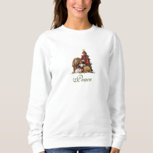 Camiseta Leão de Natal e Camisola Básica de Maçã