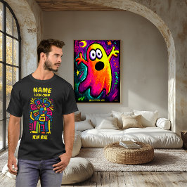 Camiseta Leão de Ruído Neon – Tribal Geométrico Abstrato