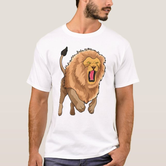 Camiseta Leão de salto (Frente)