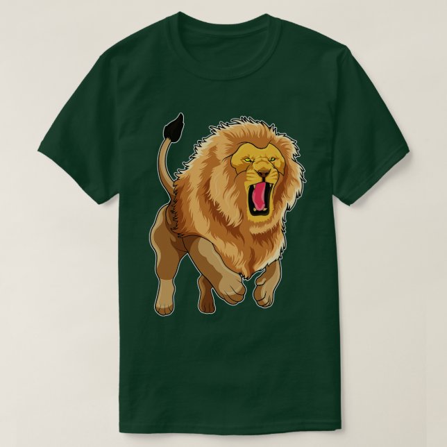 Camiseta Leão de salto (Frente do Design)