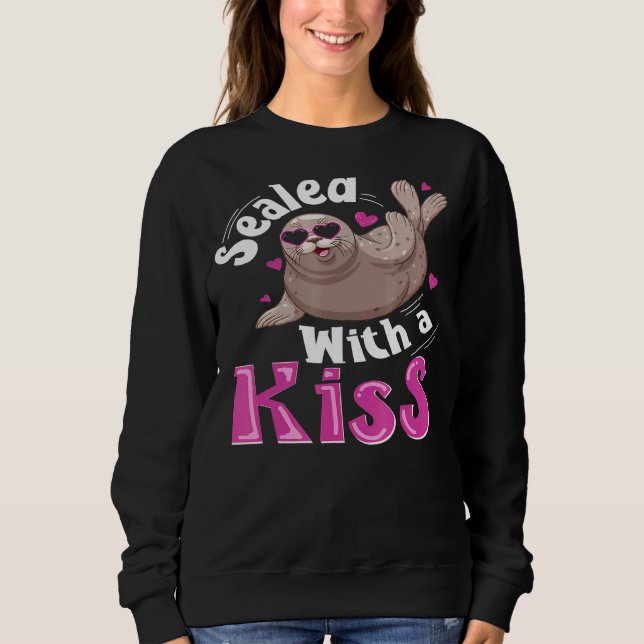 Camiseta Leão de Seal Howler Cute Animal Sweet 3 (Frente)