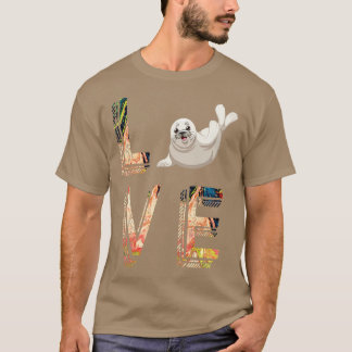 Camiseta Leão-Dia de os namorados-Presente-Do-Mar Oceano Pu