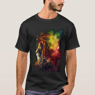 Camiseta Leão do Reggae Música Rastafari Liberdade Zion Jam