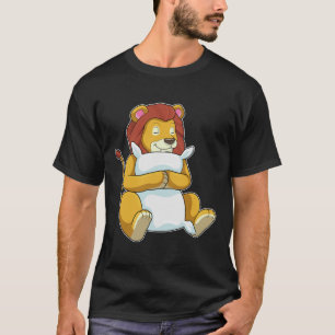 Camiseta Leão dormindo com Travesseiro