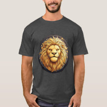 Leão Dourado Dentro do Círculo Cósmico