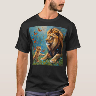 Camiseta Leão E Cubo
