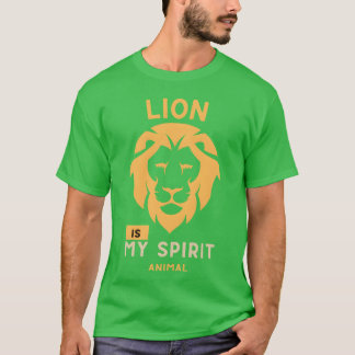 Camiseta Leão é meu animal espiritual engraçado