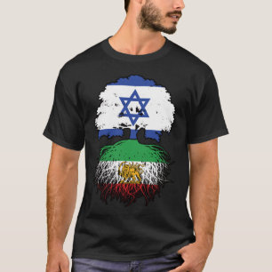 Camiseta Leão e Sol de Raízes Iranianas Cultivados em Israe