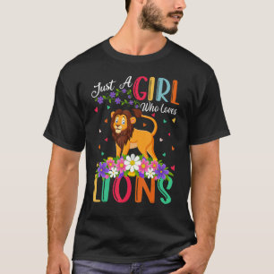 Camiseta Leão É Uma Menina Que Ama Leões