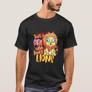 Camiseta Leão É Uma Menina Que Ama Leões