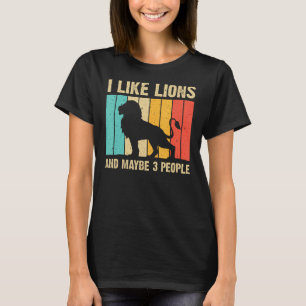 Camiseta Leão Engraçado Para Crianças Mulheres Africanas Sa