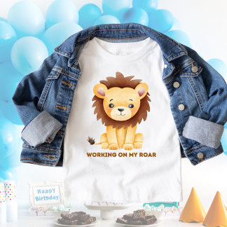 Camiseta Leão Engraçado Trabalhando no meu Roar