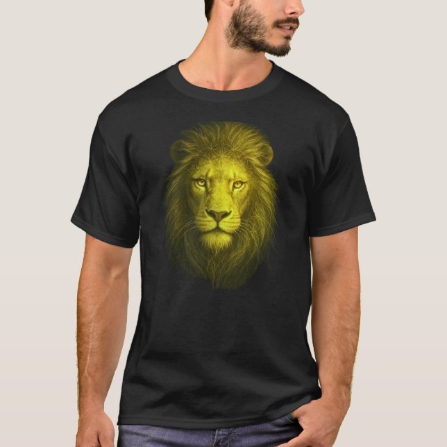 Camiseta Leão Espiritual Despertando • Poder Interior e Ide (Frente)