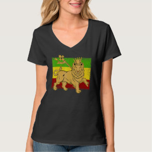 Camiseta Leão Etíope Bandeira da Etiópia Reggae Conce Jamai