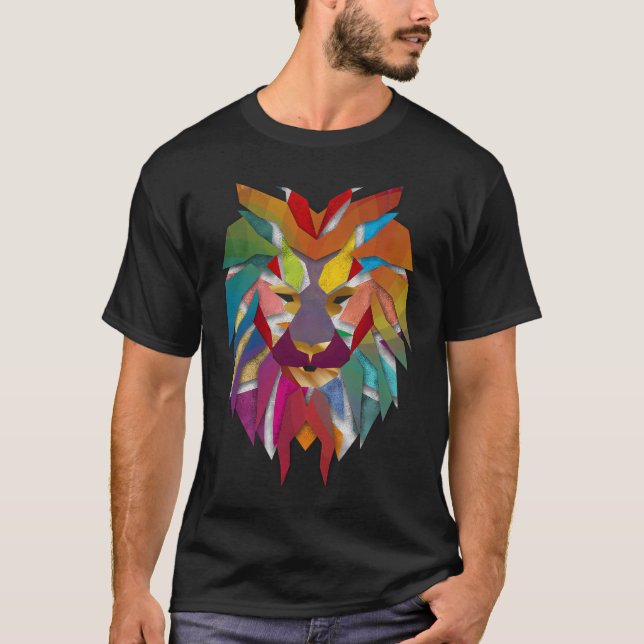 Camiseta Leão feito por Peças (Frente)