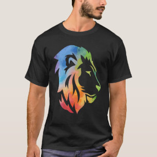 Camiseta Leão Felídeos Gato Grande Roupas Homens Mulheres