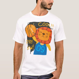 Camiseta Leão giro engraçado