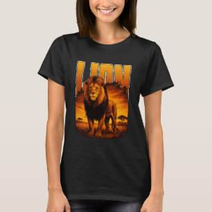 Camiseta Leão Grande felino Rei da Savana Grande Predador G