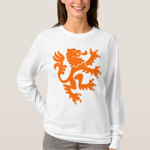 Camiseta Leão heráldico 01 - laranja