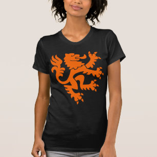 Camiseta Leão Heráldico 01 - Laranja