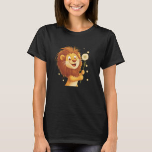 Camiseta Leão Incrível com Fantasia de Dente-de-Leão Legal