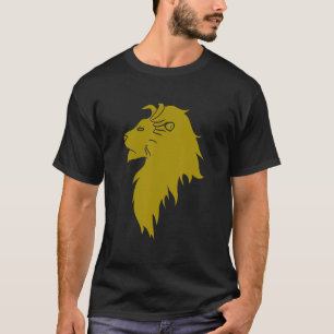 Camiseta Leão-Leão-Leão-Leão-de-Gato Selvagem Africano
