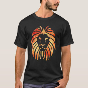 Camiseta Leão-Leão-Leão-Leão-Leão-de-Água Colorida