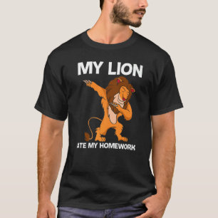 Camiseta Leão legal Para Crianças, Selgle Safari Animal