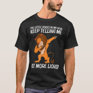 Camiseta Leão Legal Para Homens Mulheres Animal De Safari D