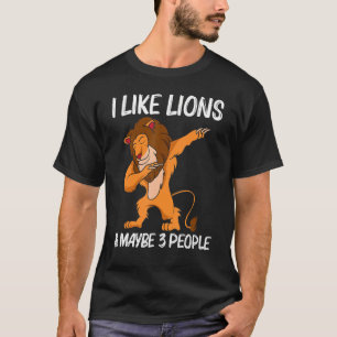 Camiseta Leão legal Para Homens, Selgle Safari Animal