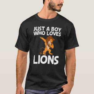 Camiseta Leão legal Para Meninos Selgle Safari Animal