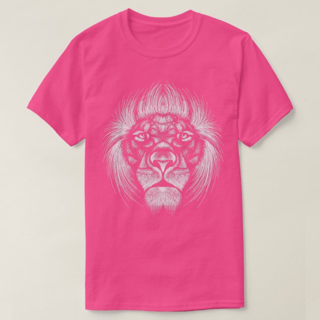Camiseta Leão Leo Zodiac Selva Safari Animal Selvagem (Frente do Design)