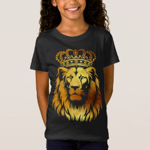 Camiseta Leão Majestoso Coroado - Arte Real