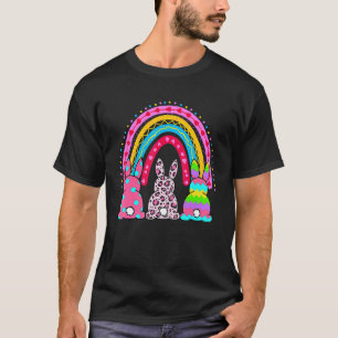 Camiseta Leão-marinho Arco-íris Coelho de Páscoa Trio Fofo