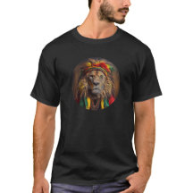 Leão Masculino Vestido Em Armadilhas Rastafárias